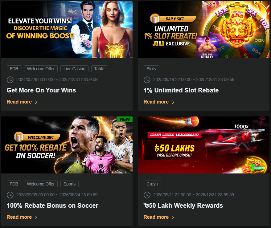 Loyalty program bonuses for Jeetwin Bangladesh users